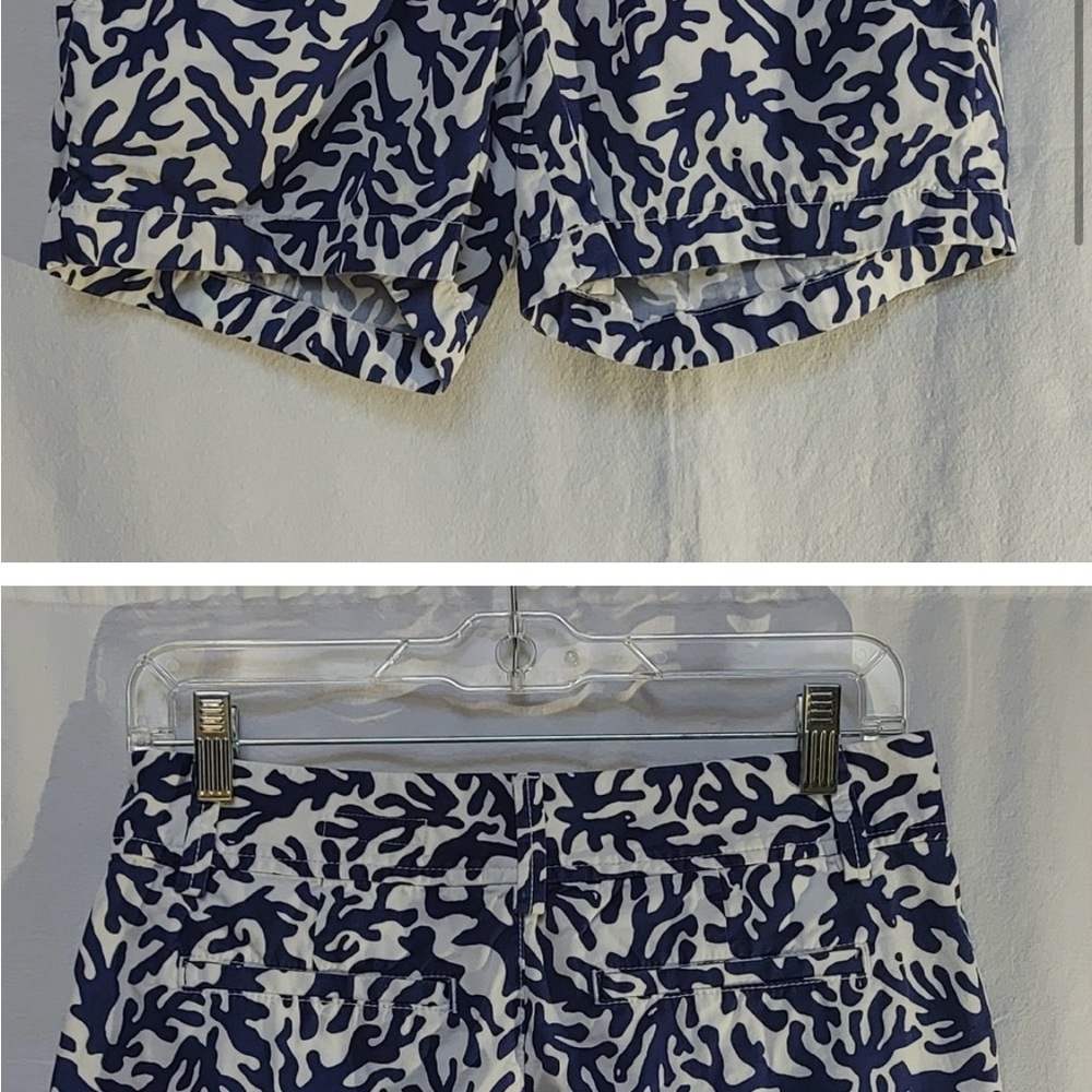 Lilly Pulitzer Navy and White Women Shorts - Picture 3 of 9